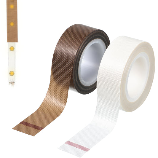 Bruislard Light Dimming Tape 2 cm × 9 m LED Diffuser Tape, Beige & Coffee Light Soften Led LightStrip Masking Cover Sticker for Slightly Diffuser Lights(2 PCS)