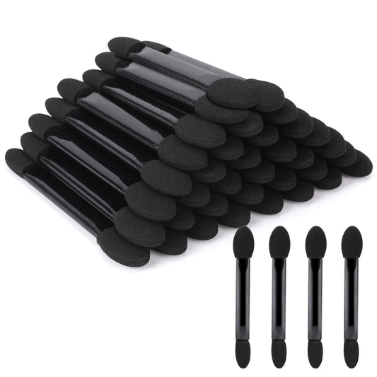 100 Pcs Disposable Double Head Eyeshadow Sponge Brushes Eyeshadow Applicators Dual Sides Eye Shadow Sponge Applicators Eyeshadow Brushes Makeup Applicator Cosmetic Tool