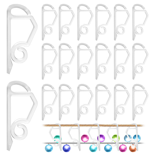 Vin Beauty 120Pcs Gutter Hooks for Outdoor Lights, Christmas Gutter Hooks for Light String, Outdoor Light Hanging Clips, Gutter Hook for String Light,Christmas Light Clips