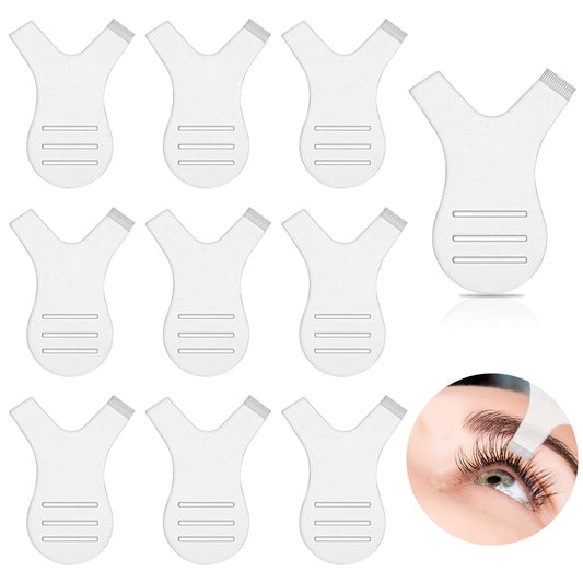 20 Pcs Y Shape Comb for Lash Lift Eyelash Lift Brush Y Comb Lash Lift Brush Eyelash Perming Brush Lightweight and Reusable Eyelash Extension Lift Tools Makeup Beauty Tool Supplies Transparent