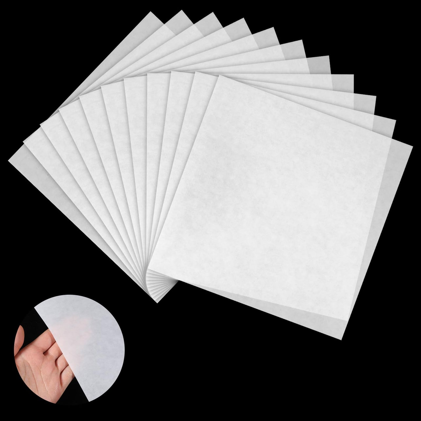 Fuse Beads Ironing Paper 50 Pcs Fuse Bead Iron Paper Square Clear Plastic Ironing Papers for Bean Craft (20 x 20cm)