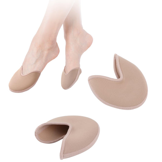 KALIONE Ballet Shoes Toe Pads, 1 Pair Toe Pads for Pointe Shoes, Fabric Toe Protectors Cover for Women Girls, Ballet Dance Pointe Toe Pouch Pads, Toe Cap Cover for Ballet Shoes Pointe Shoes High Heels