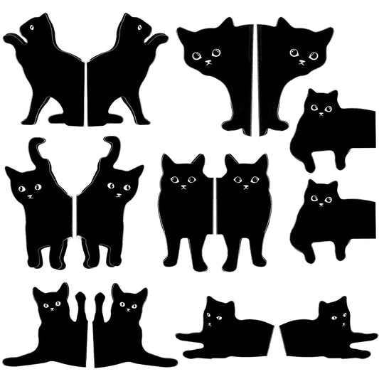 14 Pcs Magnetic Bookmarks Kawaii Cat Magnet Page Markers Black Cat Bookmarks Cute Book Markers Clip Cat Lover Gifts for Students Teachers Book Lovers