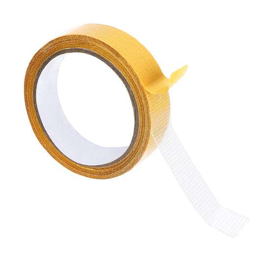Double Sided Tape Heavy Duty, 1 Packs 66 FT - 0.79 Inch(2CM x 20M) Double Sided Mesh Tape, High Tack Duct Cloth Tape, Fiberglass Tape Adhesive Tape for Mounting Carpets, Floors, Mats, Paste Decor(