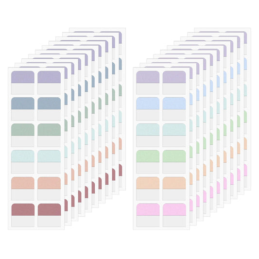 240 Pcs 1Inch Sticky Index Tabs,Repositionable Colored Book Sticky Tabs Page Tabs for Notebooks File Classification