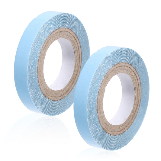 2 Rolls Hair Extension Tapes, 9.84 Feet Double Sided Adhesive Wig Support Tape for Hair Extensions Hair Pieces, Hairstyling Essentials Tools (Width 0.8cm/0.31 inch)