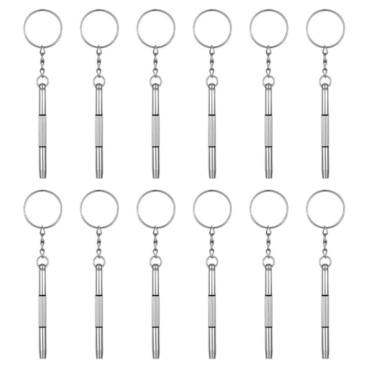 Eldraqth 12 Pcs Mini Eyeglass Screwdriver 3in1 Glasses Screwdriver Eye Glass Repairing Kit Screwdrivers for Eyeglasses Stainless Steel Alloy Tool for Eyeglasses Frame Watch Jewelry Cleaning Repair