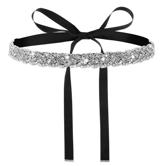 KALIONE Rhinestone Belt Bridal Belt for Women Dress Wedding Waist Belt for Women Dress Belt Bridal Belt Sparkly Belts for Women