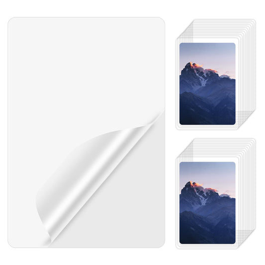 100 Sheets Thermal Laminating Pouches 16x11cm Self-Sealing Laminating Sheets A6 Clear Laminating Pouch Film Photo Protecting Sheets for Photo, Paper, Menu