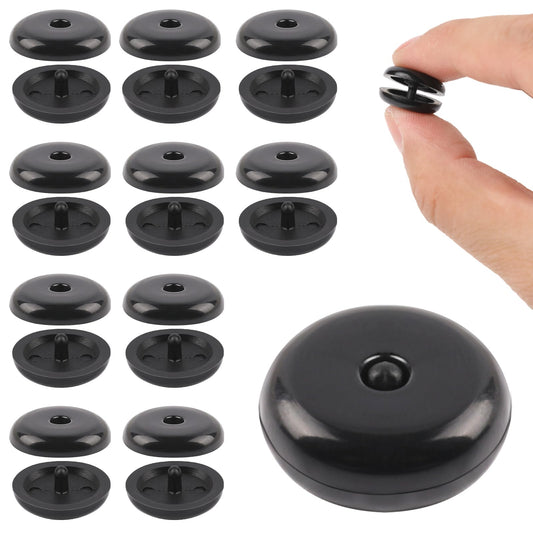 10 Sets Car Seat Belt Button Seat Belt Stopper Universal Seatbelt Stopper Kit Stop Snap on Seat Belt Button Prevent SeatBelt Buckle Stop From Sliding Down The Belt(Black)
