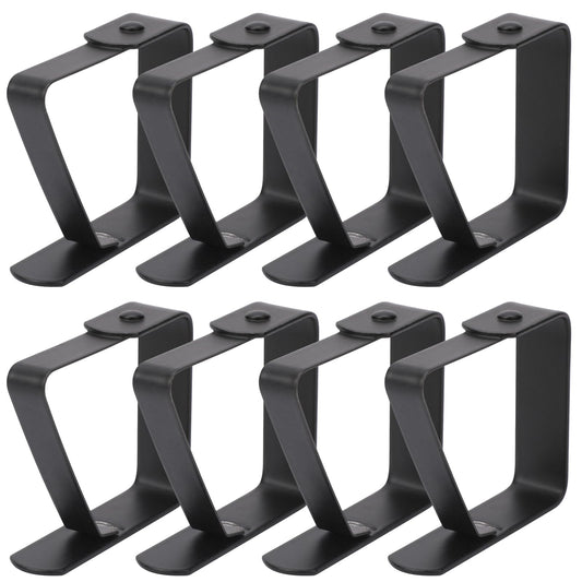 KALIONE 8 pcs Table Clips for Table Cloth, Outdoor Tablecloth Clips for Thin Tables Tablecloth Holders Picnic Tablecloth Clamps for Parties Weddings Restaurants Schools Camping