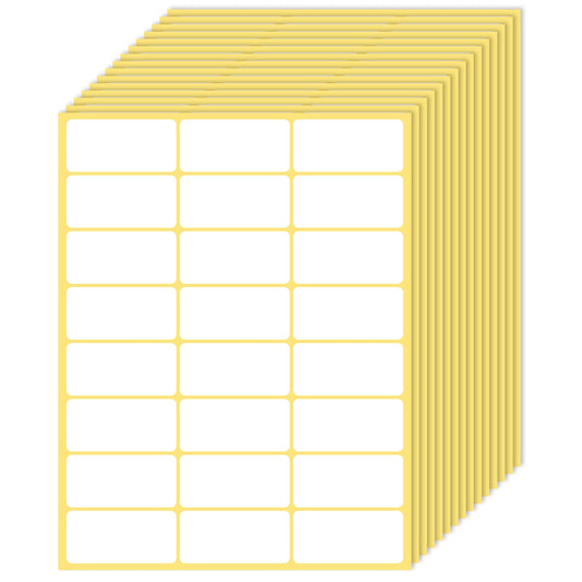360 Pcs Self Adhesive White Labels 2 x 1" Blank Label Stickers Small Sticky Labels Multi Purpose Stickers for Jars Boxes Envelopes File Folders