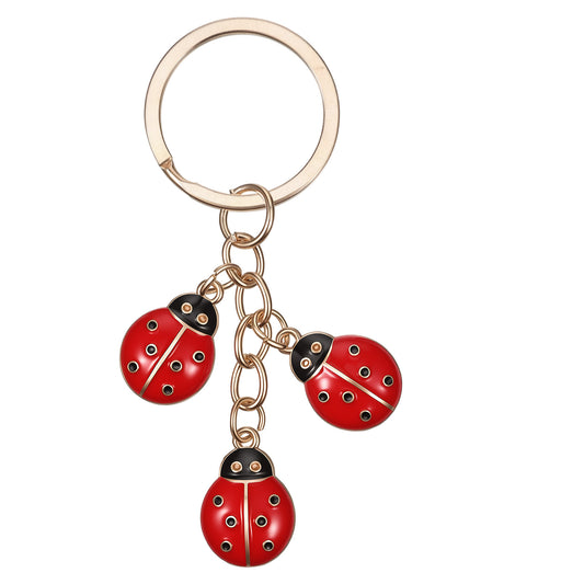 Bruislard Ladybug Keychain for Women Lady Bug Car Accessories