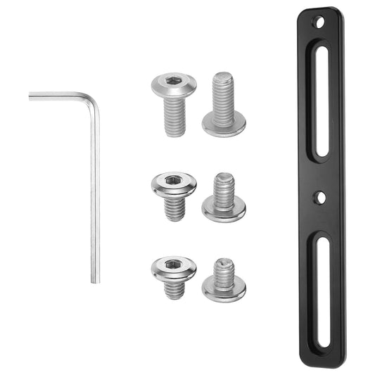 Bike Bottle Cage Adapter Bicycle Bottle Mounting Base with 6pcs Screws Adjustable Water Bottle Cage Mounts 2-Slot Water Bottle Bracket Adapter Accessories for Road Mountain Bike