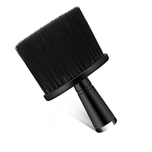 Barber Brush Neck Duster Soft Barber Face Cleaning Hairbrush, Black Hair Cutting Brush Cleaning Dusting Brush Barber Supplies for Barber and Home Hair Styling Cutting Kits