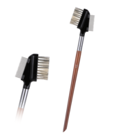 Dual Eyebrow Brush, Brow Brushes Spoolies for Eyebrows Metal Eyelash Comb Separator Eyelash Brushes Stainless Steel Lash Separator Tool Mascara Comb 2 in 1 Eyebrow Brush and Comb for Women Girls