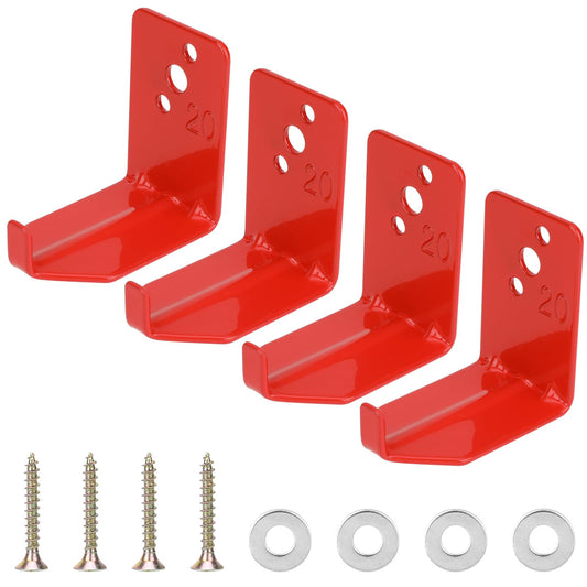 Fire Extinguisher Holder, 4 x Fire Extinguisher Holder, Wall Hook for Fire Extinguishers, Universal Fire Extinguisher Holder for Fire Extinguishers Up to 9 kg, Suitable for Schools, Office(Style 2)