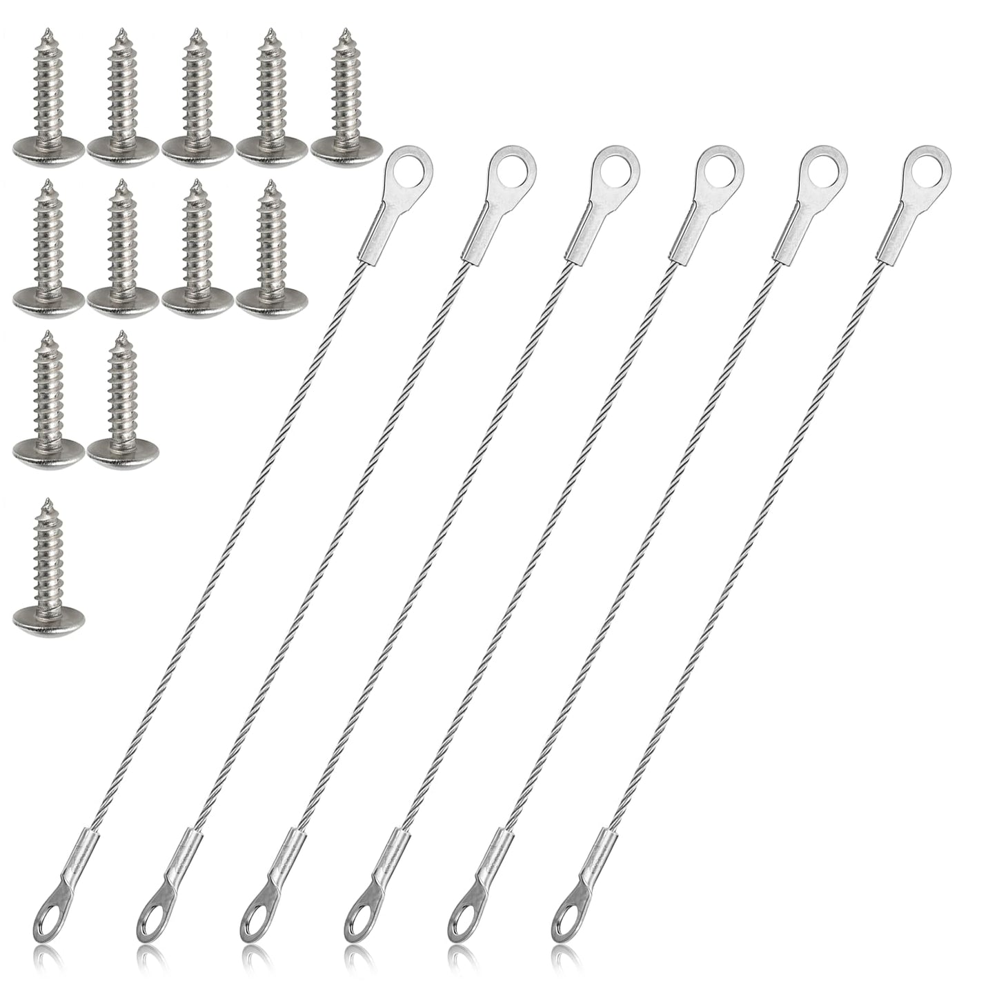 Cabinet Door Restraint Cupboard Hinge Limiter Opening Angle Limiter Cupboard Door Protector Hinge with Mounting Screws Stainless Steel Restraint Cable for Limit Swing (6 Inch)