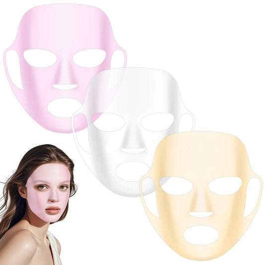 3 Pack Reusable Silicone Face Mask Holder Face Mask Cover for Sheet Masks Wet Locking Avoid Evaporation Skincare Beauty Tool