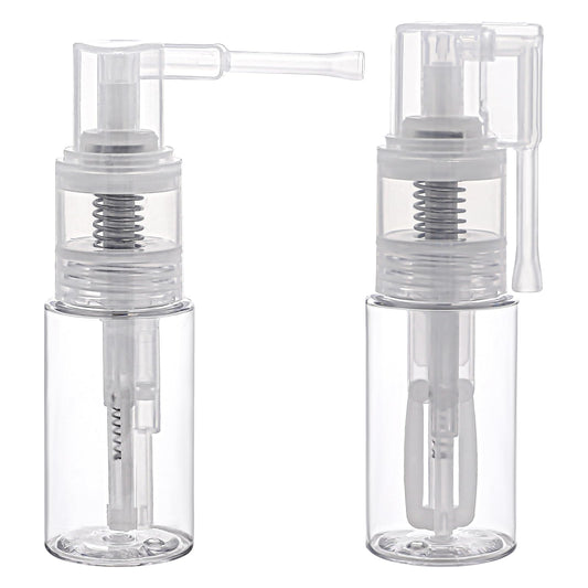 2 Pcs 35ml Glitter Duster Sprayer Portable Detachable Travel Spray Bottle Container Transparent Craft Glitter Spray Bottle for Craft Cardmaking Gift Cards Multi-Purpose Empty Plastic Spray Bottle