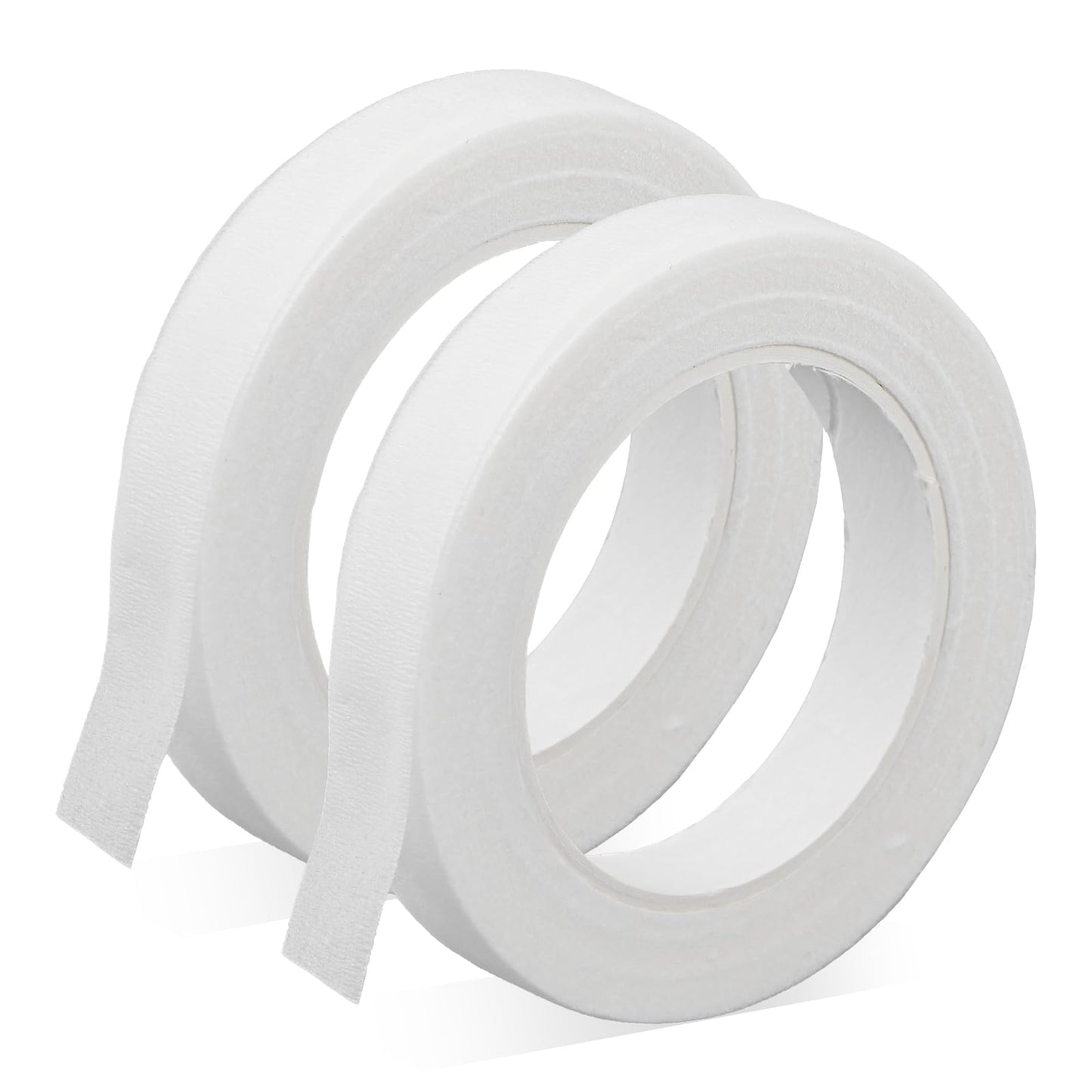 Psiriol 2 Rolls Floral Tape, 1/2inch x 40 Yard White Flower Tape, Flower WideTape for Bouquet Stem Wrap Flower Arrangement, Corsages, Wedding Bouquet and DIY Supply
