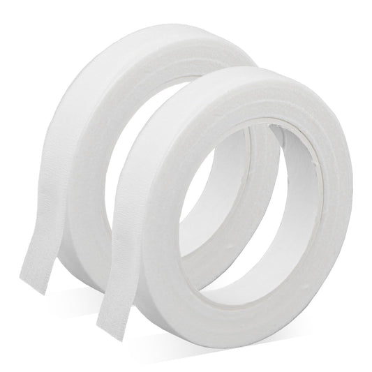 Psiriol 2 Rolls Floral Tape, 1/2inch x 40 Yard White Flower Tape, Flower WideTape for Bouquet Stem Wrap Flower Arrangement, Corsages, Wedding Bouquet and DIY Supply