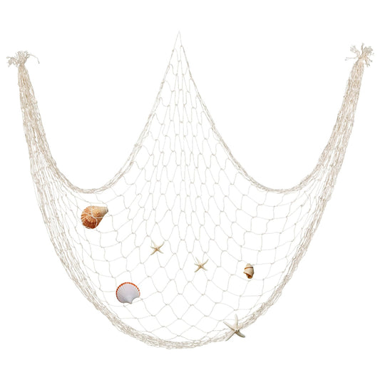 Fish Net Decorations for Party, Fishing Net Decor Fish Net Wall Decoration, Cotton Hawaiian Party Fish Net Decorative Ocean Themed Cotton Fishnet Room Party Accessory Wall Hangings