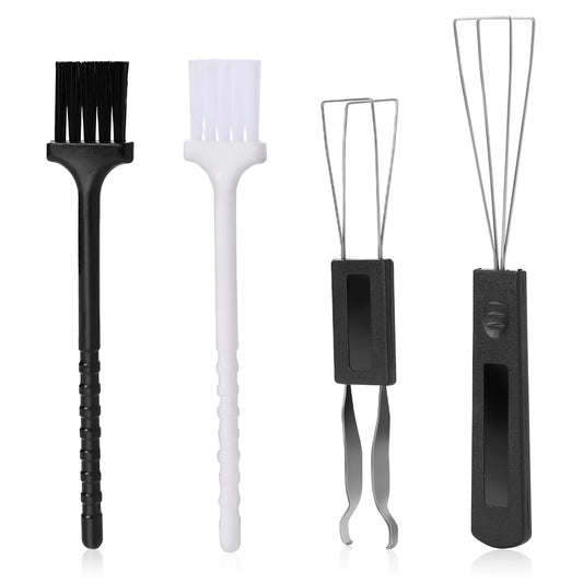 KALIONE 2 Pieces Mechanical Switch Puller Keycap Puller Keyboard Key Remover and 2 Pieces Keyboard Brush Cleaning Tool Set for Mechanical Keyboard Removing Computer Keyboard Cleaning Fixing Kit
