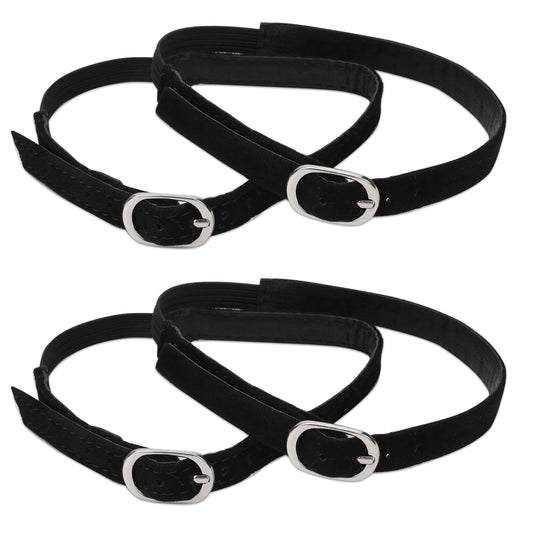 KALIONE 2 Pairs Shoe Straps,Detachable Ankle Straps,Anti-Loose Shoe Strap,Ankle Straps Replacement for Heels,Adjustable PU Leather Shoes Belt Band for Women Girls Holding Loose High Heels, Suede Black