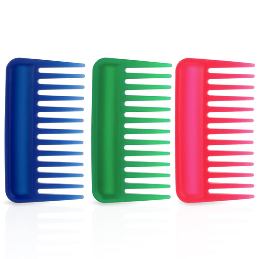 3PCS Travel Wide Tooth Comb for Women, Pocket Comb Wide Tooth Comb for Curls Portable Detangling Comb Large Tooth Pick Comb Anti-Static Small hair comb Hair Styling Comb for Curly,Wet,Dry,Long Hair