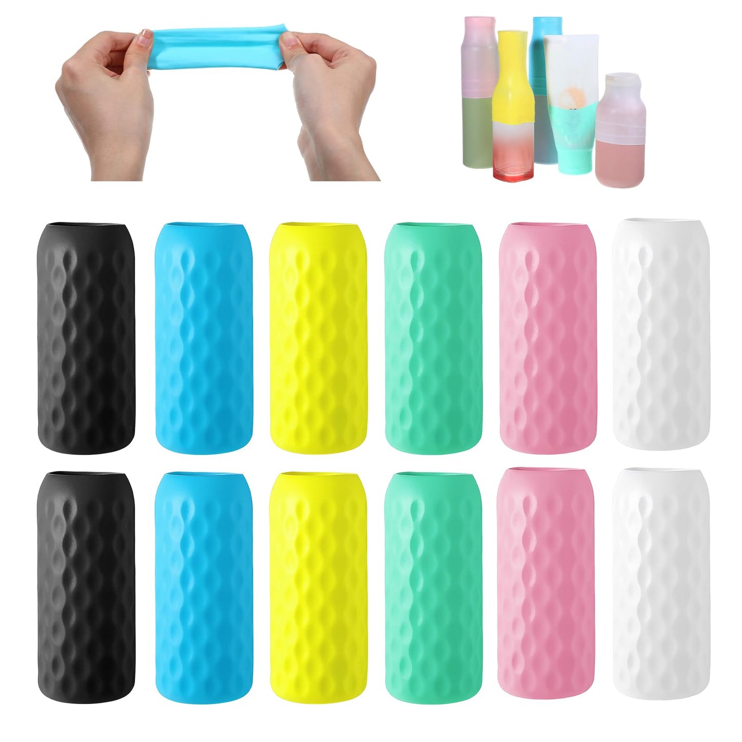 Gtziqa Pack of 12 Leakproof Cases for Travel Containers
