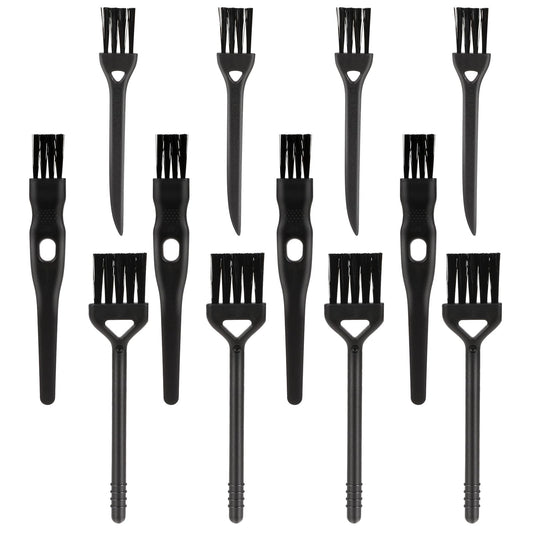 12 PCS Electric Shaver Cleaning Brushes Trimmer Cleaner Brush with Long Handle Hair Remover Shaving Razor Brush Replacement Brushes Set for Home Appliances Computer Accessories, 3 Size