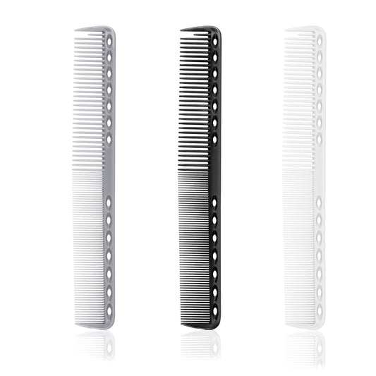 3Pcs Cutting Carbon Combs for Hair Stylist Haircutting Carbon Fiber Combs Professional Heat Resistant Comb, Barber Comb Hair Stylist All Purpose Combs Medium and Fine Tooth for Man Woman Clipper Cuts