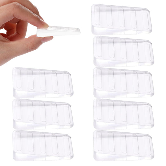 Pack of 8 Door Stoppers, Door Stop Wedge Transparent Furniture Washers Wedges Suitable for All Floors Scratch-Resistant and Non-Slip Design Used in Bathroom Balcony Door Children's Room