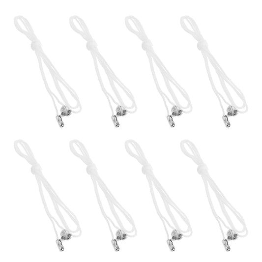 Sliverdew 8pcs Nylon Pull Cord Light Switch Replacement Cord Pull for Ceiling Switch Bathroom Light Pull Cord Handle with 95cm Cord Connector for Ceiling Switches Bathroom Bedroom, 37 Inches