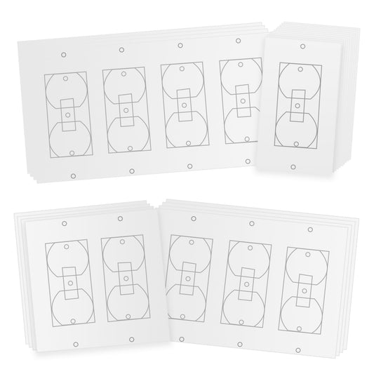 22 Pcs Outlet Gasket Wall Insulation EVA Foam Gasket Outlet Insulation Pads Weather Proof Outlet Insulators and Draft Sealers for Wall Light Switch Socket Cover