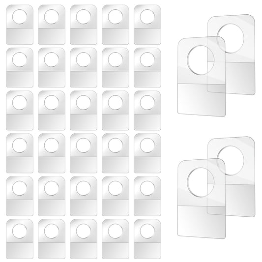 360 PCS Clear Self Adhesive Folding Hang Tabs, Hang Tags, Round Hole Hang Tabs, Self Adhesive Hang Tags for Product Label, Display Tags, Price Tag, Suitable for retailers, Clothing Stores