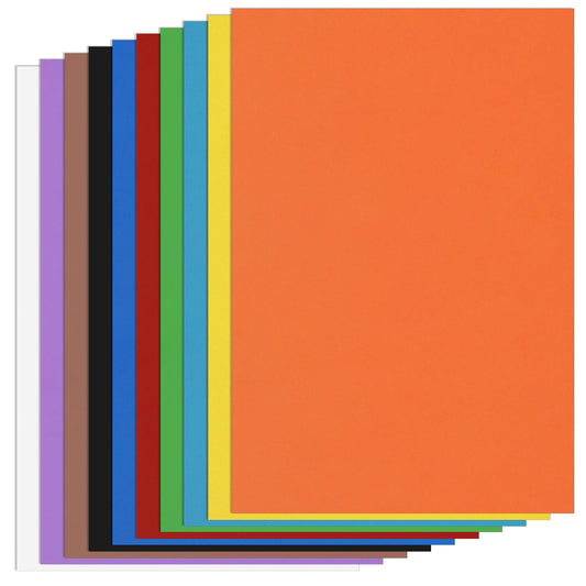 Colorful EVA Foam Sheets 7.8" X 11.8" Self Adhesive Craft Foam Paper for DIY Crafts Scrapbooking Cosplay Classroom Craft Making (Random Color)