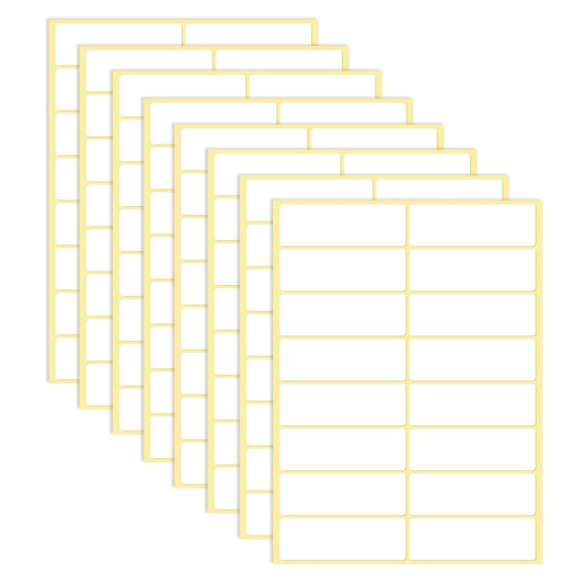 720 Pcs Labels Stickers 25 x 76 mm Thermal Labels Blank Sticky Labels Self Adhesive Address Labels All Purpose Stickers White Labels for Jar Bottles Office Kitchen