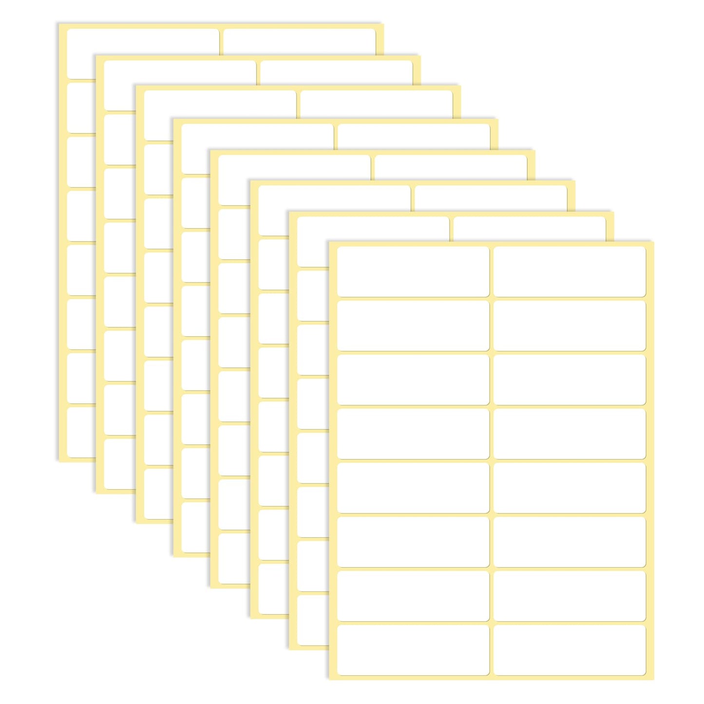 720 Pcs Labels Stickers 25 x 76 mm Thermal Labels Blank Sticky Labels Self Adhesive Address Labels All Purpose Stickers White Labels for Jar Bottles Office Kitchen