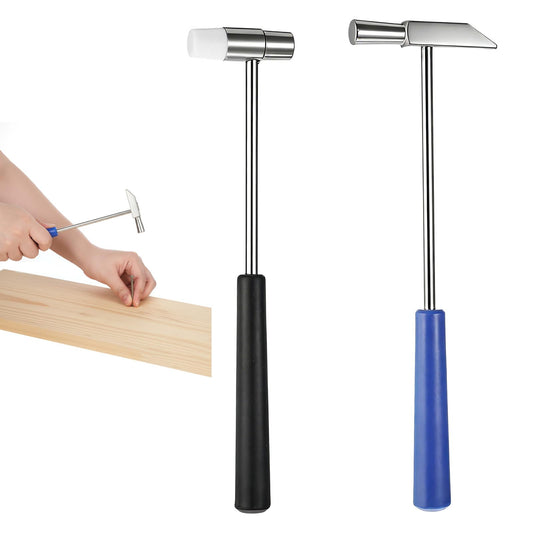 Pack of 2 Mini Hammer, Double Head Small Hammer Mini Hammer for Jewellery Making, Lightweight and Portable Hammers, Multifunctional Mini Hammers for Jewellery, Musical Instruments, Crafts, Watches
