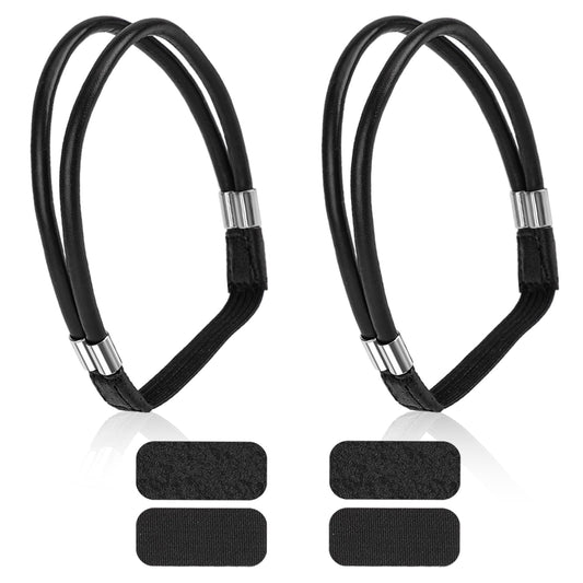 KALIONE Shoe Straps, Detachable Ankle Straps, Elastic Shoe Strap, Adjustable Ankle Straps Replacement for Heels, Dual-Purpose Shoe Belt Band for Women Girls Holding Loose High Heels Slippers, Black