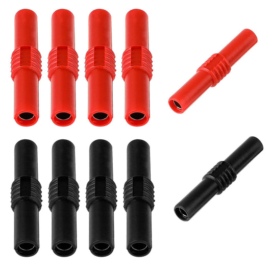 Insulated Banana Plug Socket Banana Plug Connectors Banana Plug Adapter Female Banana Plug Connectors Speaker Cable Connector for 4mm Banana Plug Extension Adapter Pack of 10