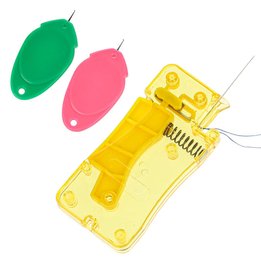3 Pcs Automatic Needle Threader Fish Mouth Sewing Machine Needle Threader Quick Needle Threaders Tool Cross Stitch Supplies Sewing Supplies for Hand Stitching and Sewing Machine