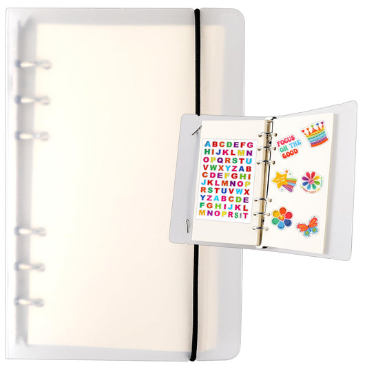 90 Sheets Sticker Storage Book, Reusable Sticker Organizer Blank Sticker Collecting Book Sticker Album Sticker Binder Keeper Sticker Display Scrapbooking for Adults Children, Back to School Gifts (A6)
