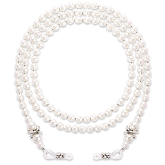 Pearl Glasses Chain, Pearl Eyeglass Chain, Beaded Eyeglass Chain Sunglasses Holder Strap, Eye Glass Holders Necklaces, Pearl Masks Chian for Women