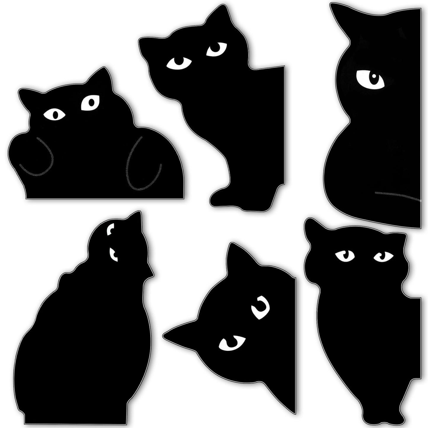 6 Pcs Magnetic Bookmarks Funny Cartoon Bookmark Lovely Bookmarks Cute Book Markers Cat Magnet Page Markers for Students Teachers School Office Home Supplies