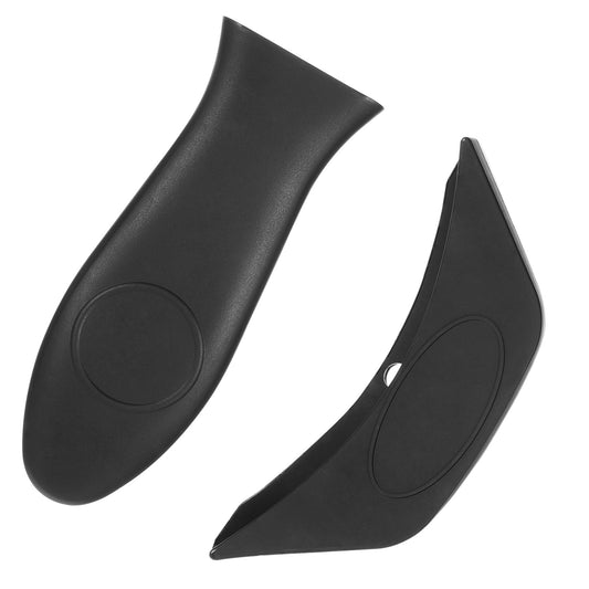 2 PCS Silicone Pan Handle Covers, Cast Iron Handle Cover Heat Resistant Pot Handles Sleeve Black Pan Sleeves Heat Protector for Skillet Frying Pans Traditional Pots