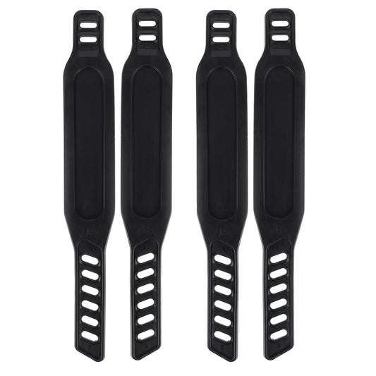 Mozeat Lens Exercise Bike Pedal Straps, 4PCS Universal Long Adjustable Length Rubber Pedal Widened Straps for Stationary Bikes