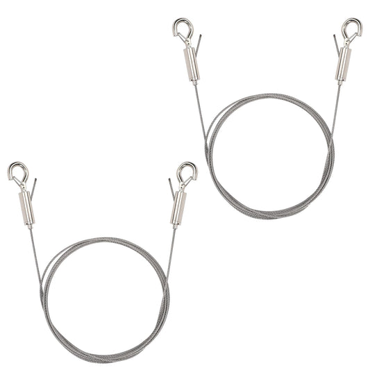 2PCS Picture Hanging Wire, Heavy Duty Picture Hanging Wire kit, String Light Hanging Kit, 2m x 1.5mm Stainless Steel Picture Hanging Tool for Picture Frame, Mirror, Light Lamp, Frame Hangers